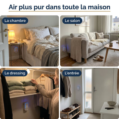 AirZen™ - Purificateur d'air anti-acariens à ions négatifs